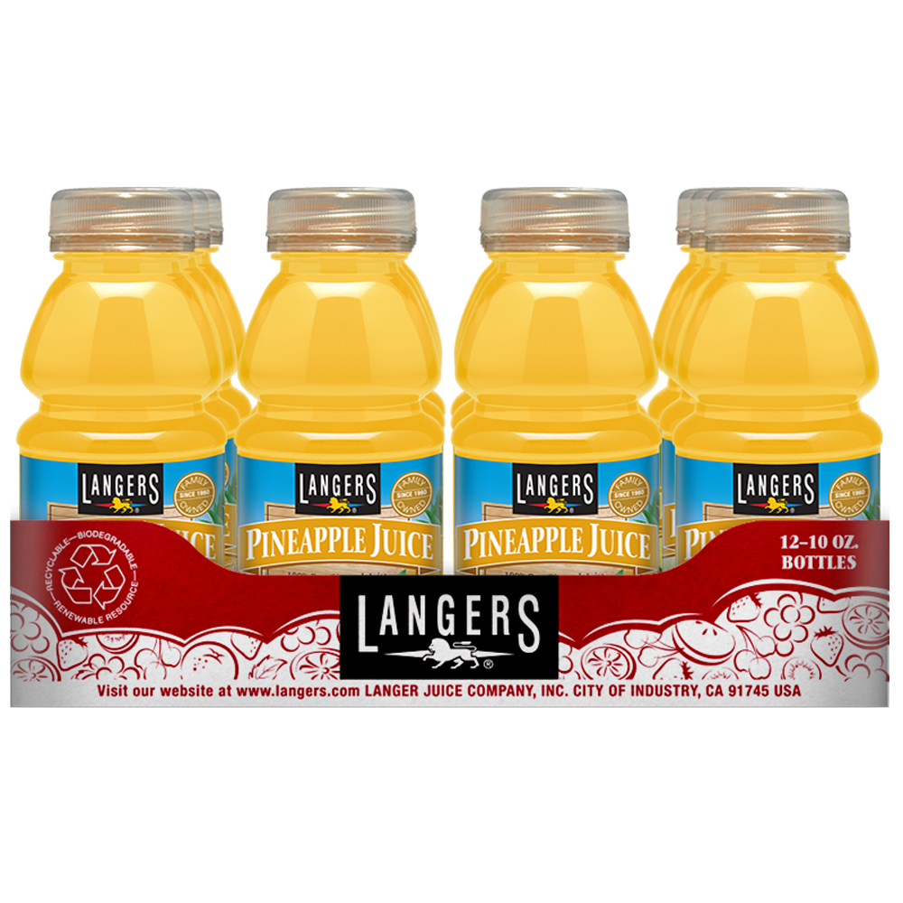 12pk 10oz Pineapple Juice Langer Juice Company