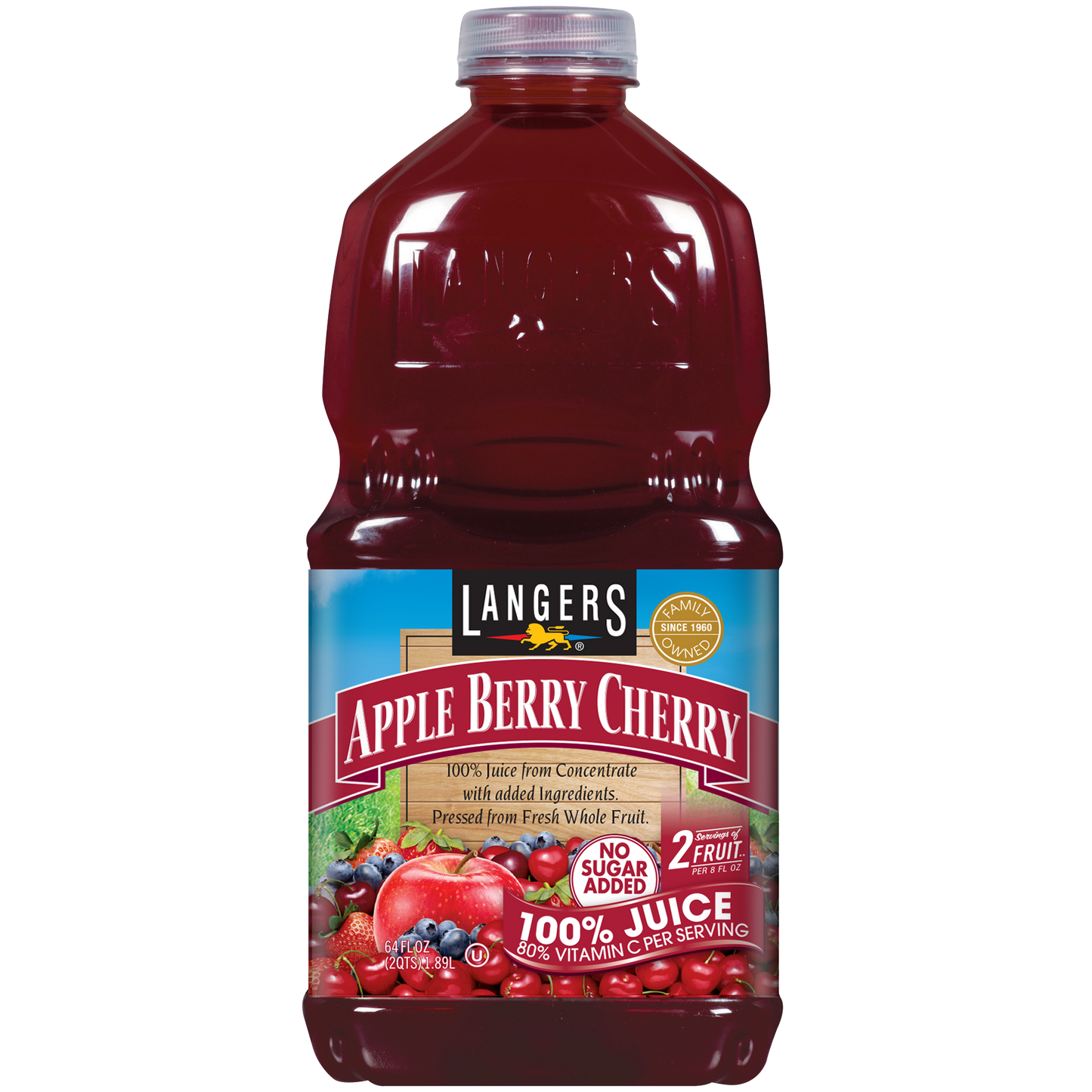 64oz 100% Apple Berry Cherry
