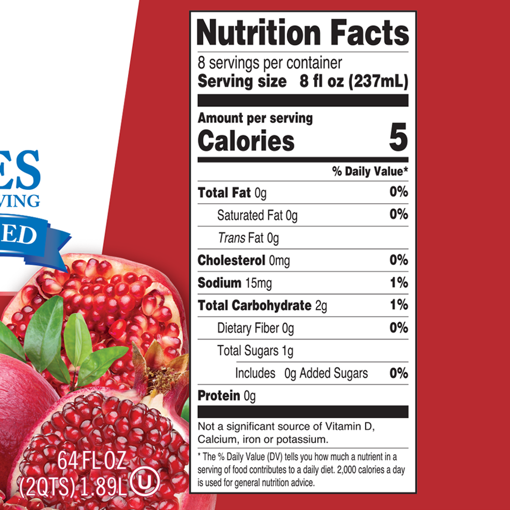 Pomegranate nutrition best sale