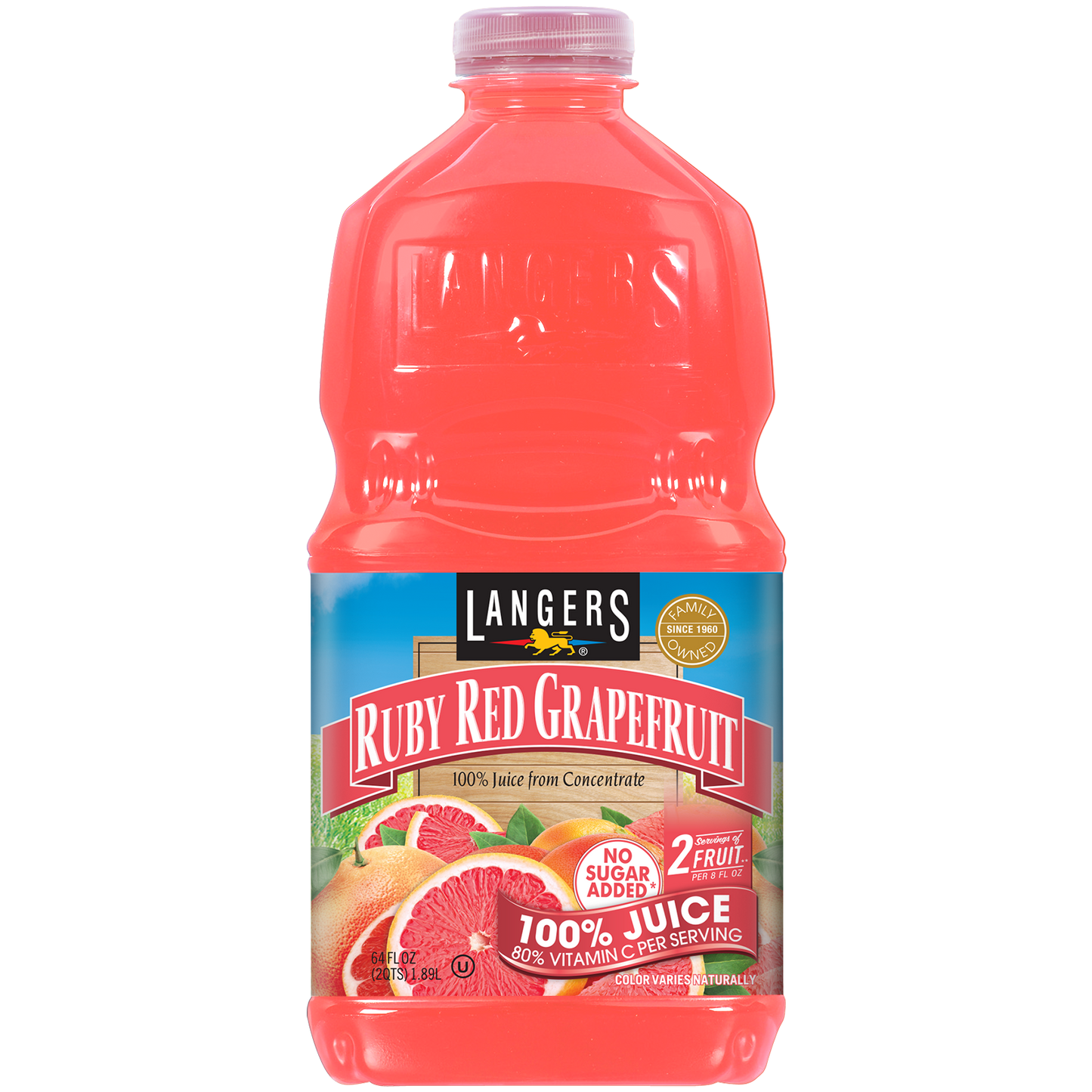 64oz 100% Ruby Red Grapefruit