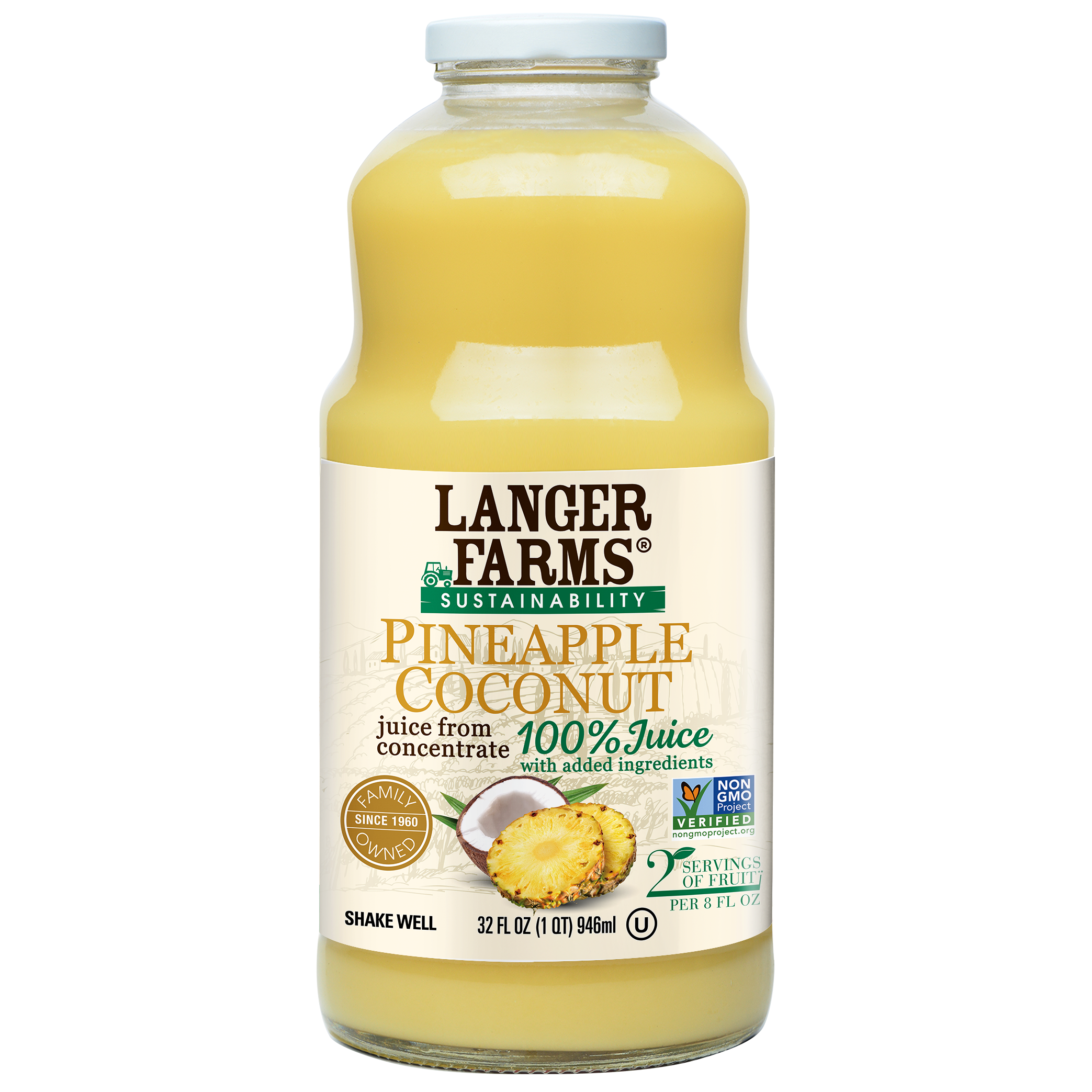 32oz Pineapple Coconut Langer Juice Company 32oz Pineapple Coconut Langer Juice Company