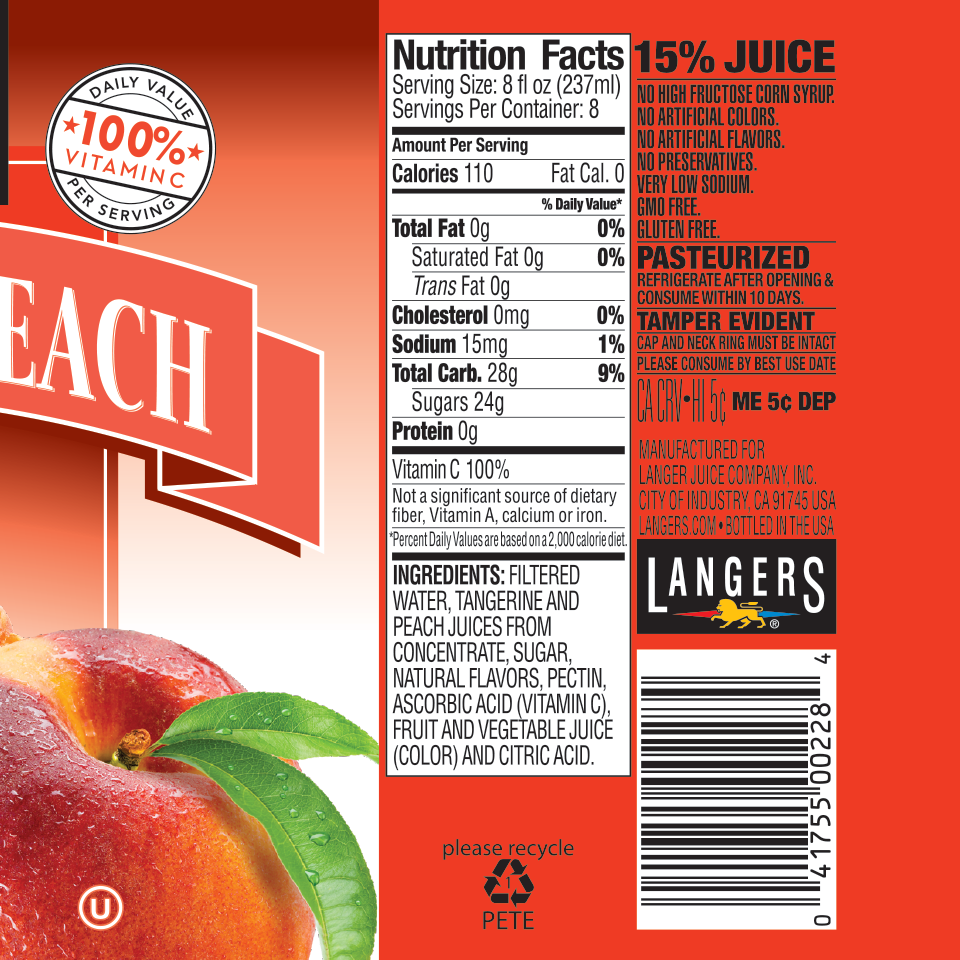 64oz Tangerine Peach