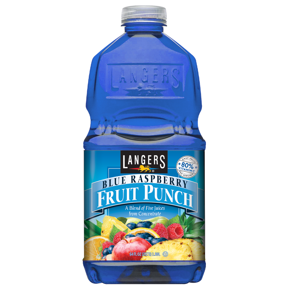 64oz Blue Raspberry Fruit Punch