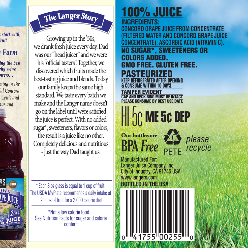 64oz 100% Concord Grape Juice