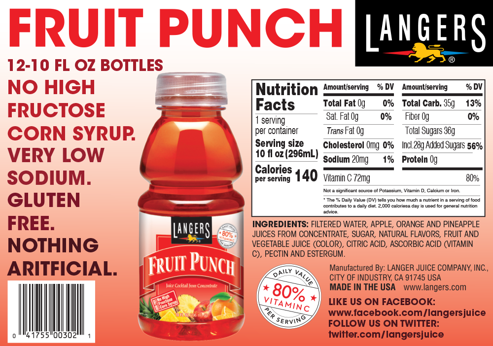 12pk 10oz Fruit Punch