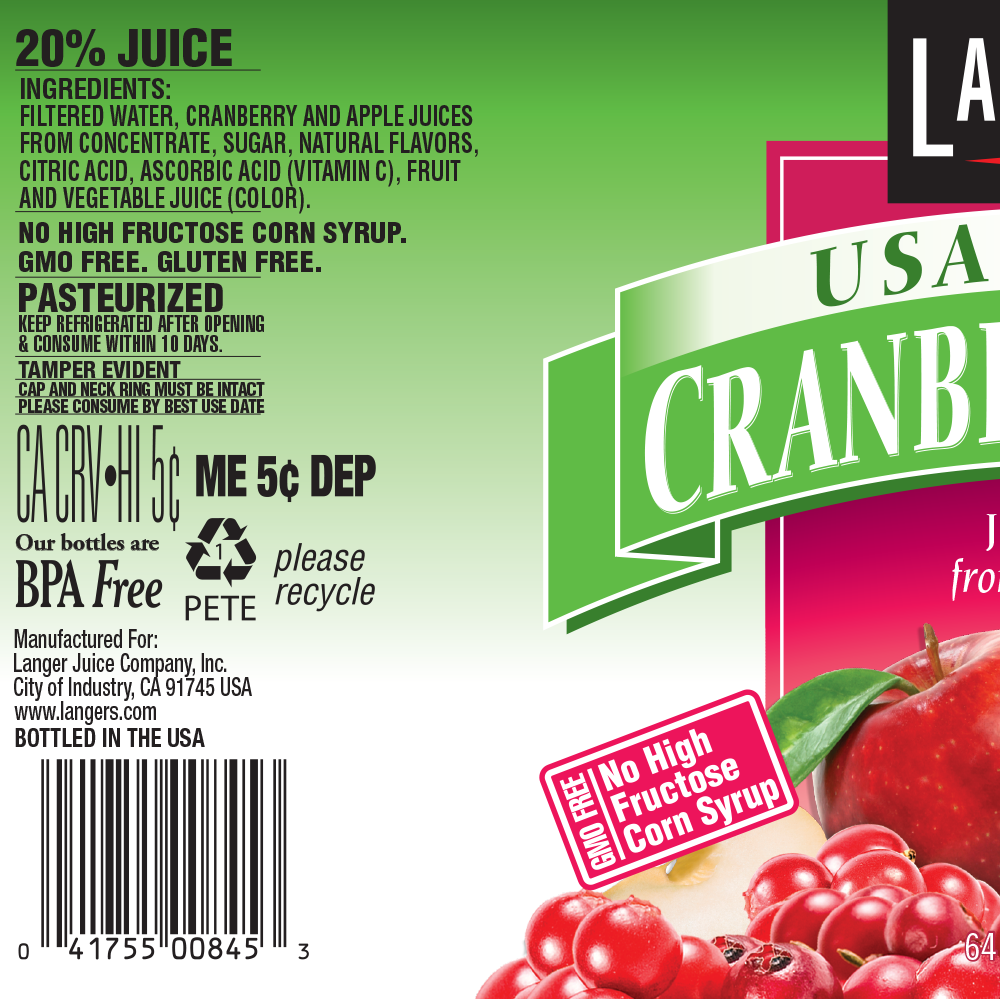 Cranberry deals apple juice