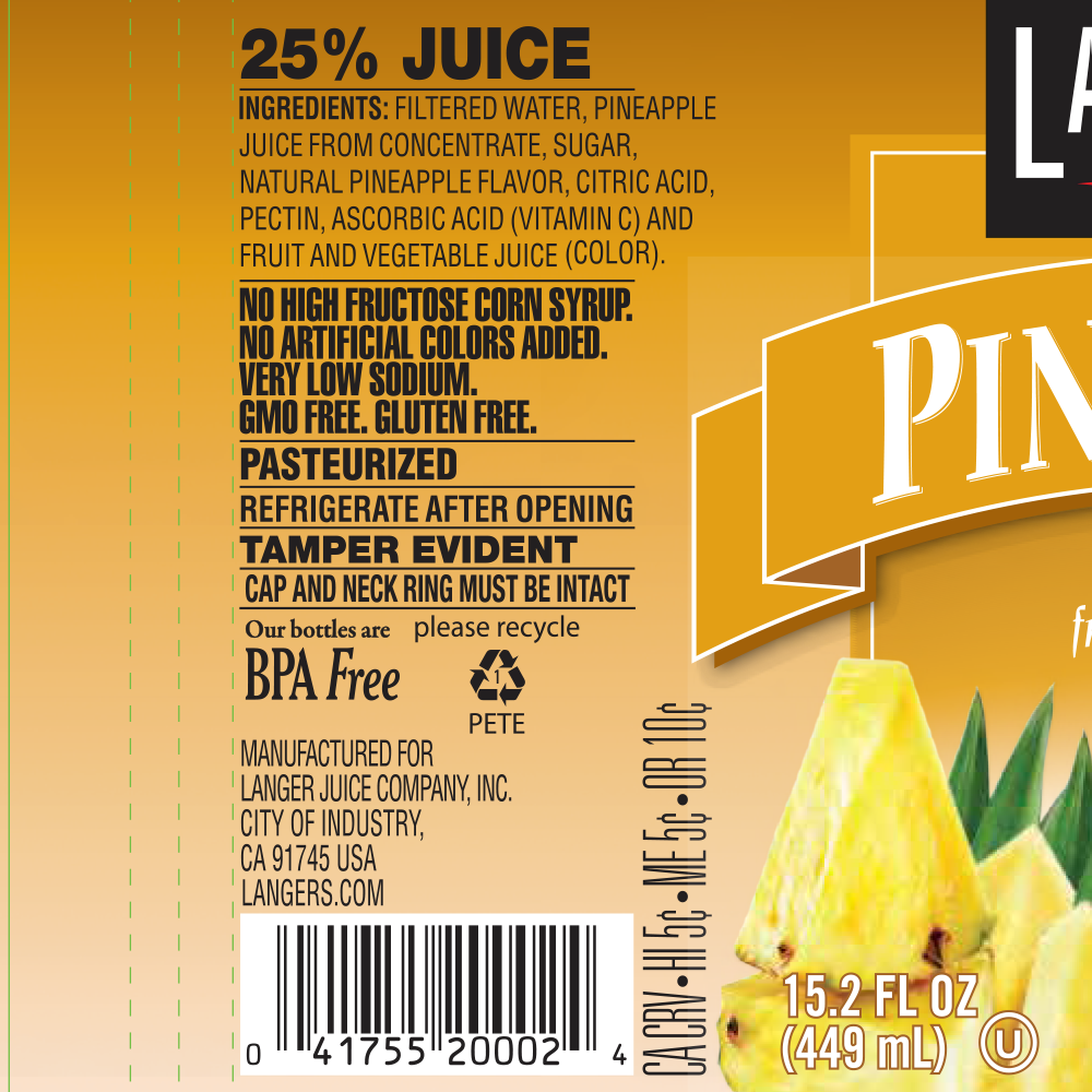 12pk 15.2oz Pineapple Juice Cocktail