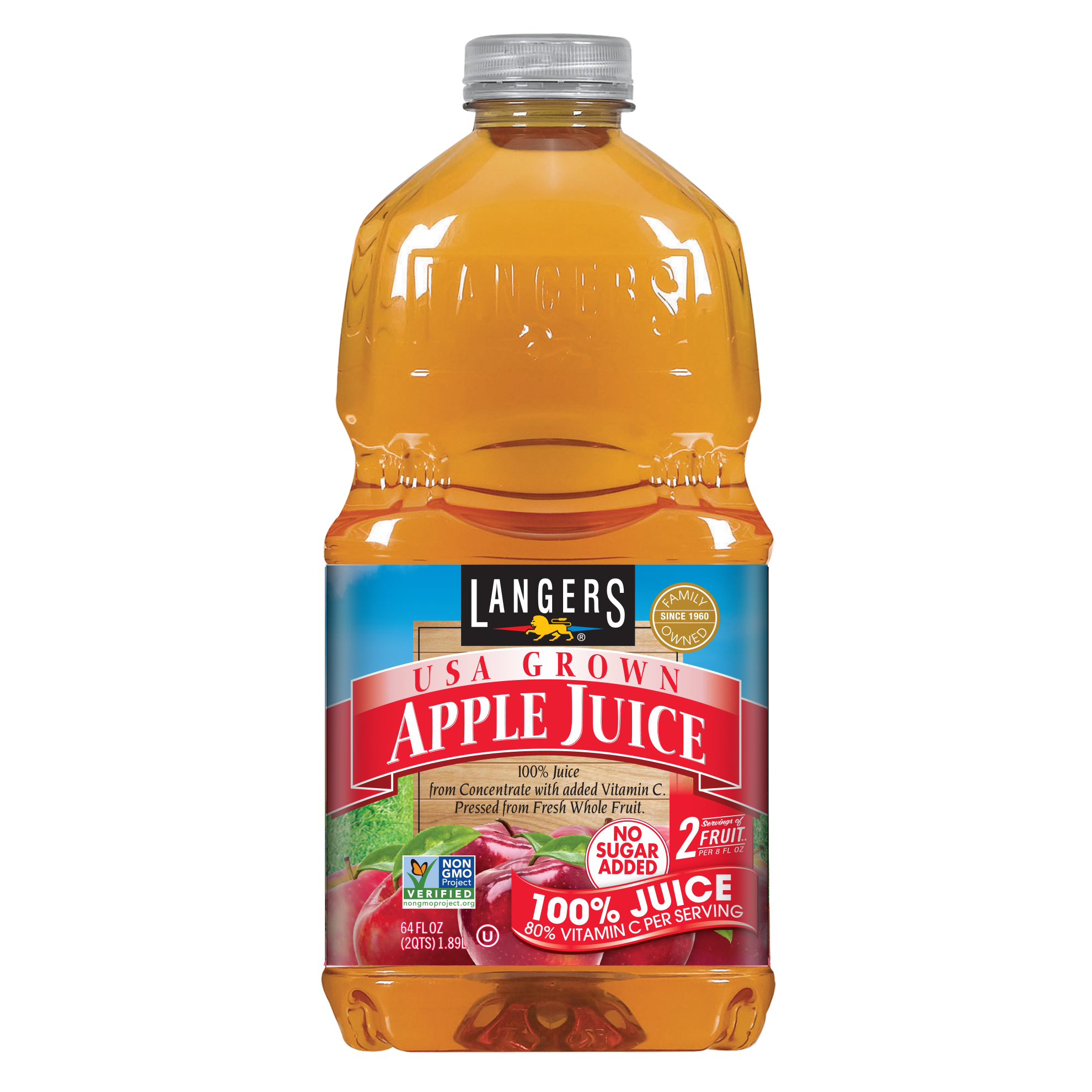 Langer Juice City Of Industry Ca 64oz 100% Apple Juice – Langer Juice Company
