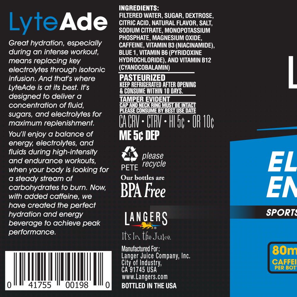 32oz Lyte Ade Blue Raspberry