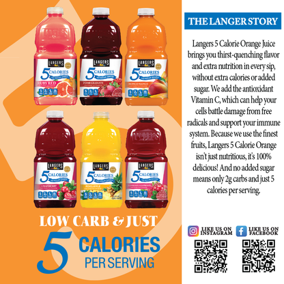 Langer's Immunboost Langers Immune Boost Juice 64oz Calories