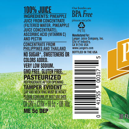 12pk 10oz Pineapple Juice