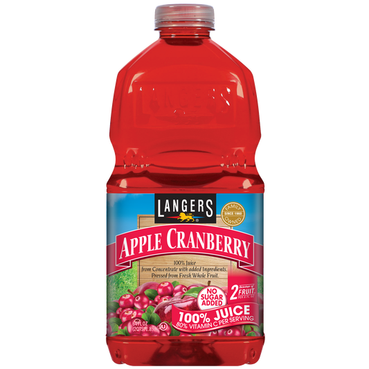 64oz 100% Apple Cranberry