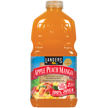 64oz 100% Apple Peach Mango