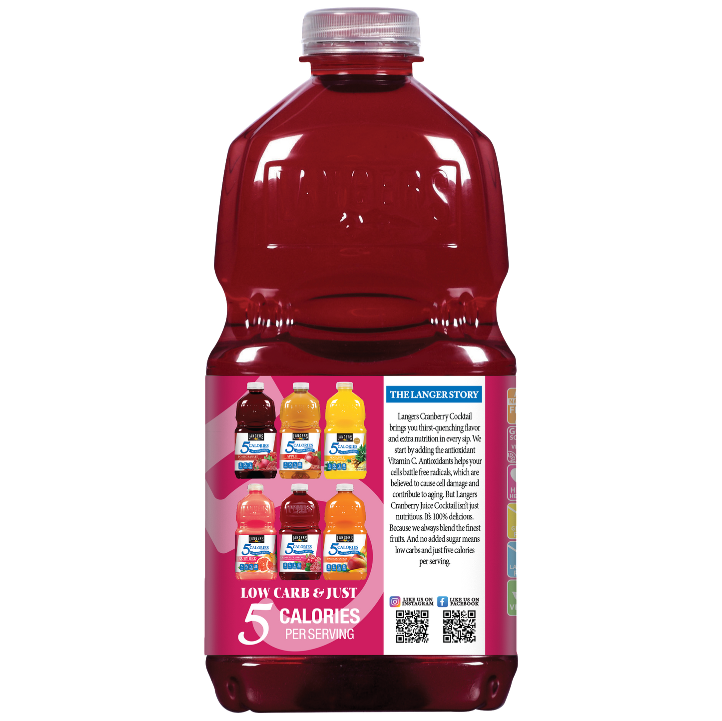 64oz 5 Calories Cranberry