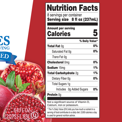 Poms Pomegranate Pomegranate Arils Nutrition Nutritional Value Of