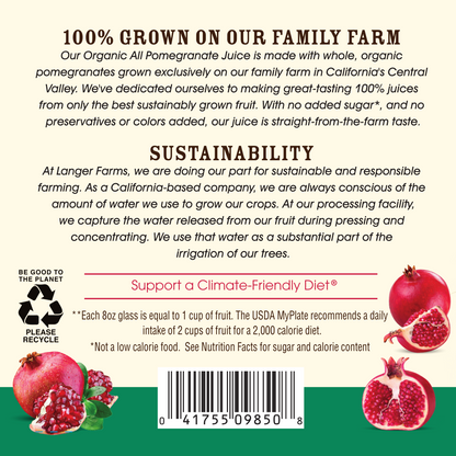 32oz Langer Farms Organic All Pomegranate