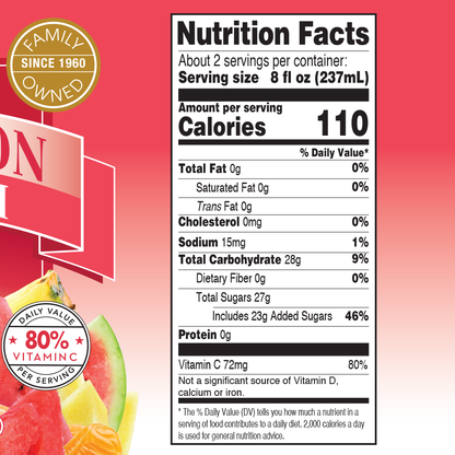 12pk 15.2oz Watermelon Fruit Punch