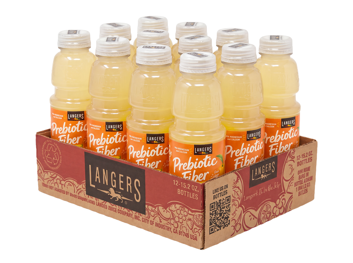 12pk 15.2oz Prebiotic Fiber Orange Juice Beverage with Chicory Root Fiber, Calcium and Magnesium