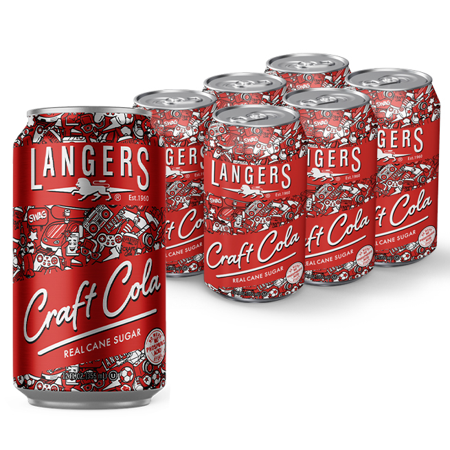 Langers Craft Cola made with Real Cane Sugar