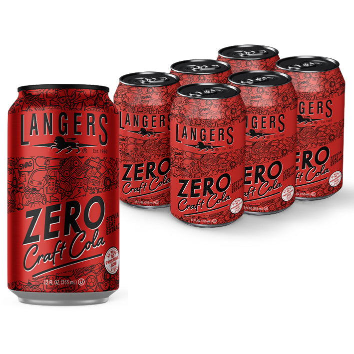 Langers Zero Craft Cola with Stevia – Langer Juice Company