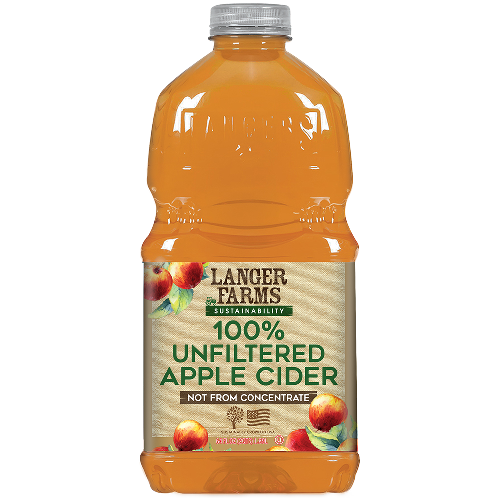 64oz Langer Farms Unfiltered Apple Cider not from Concentrate