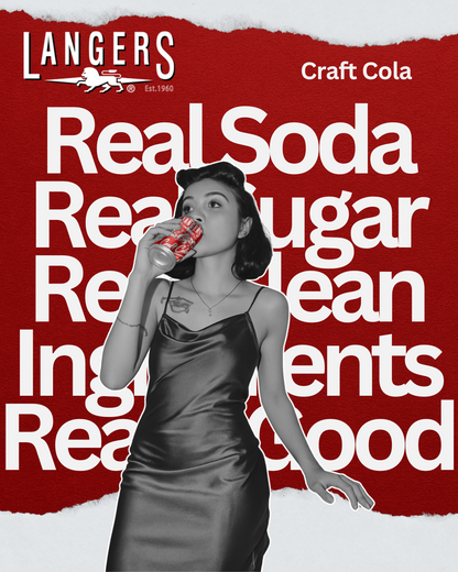 Langers Craft Cola made with Real Cane Sugar