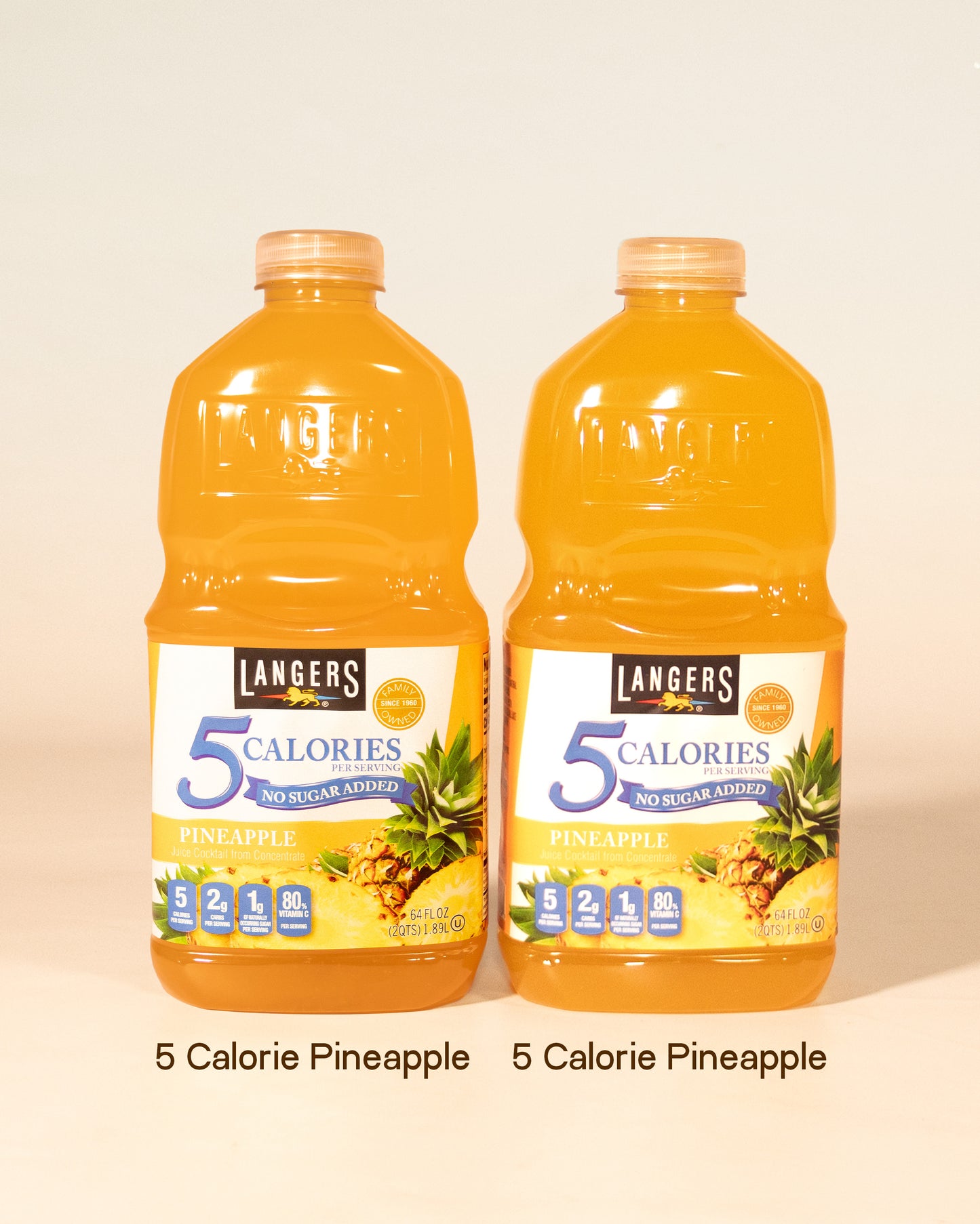 Natural 100% Pineapple Juice from the Langers Family made with Sweet Gold Tropical Pineapples