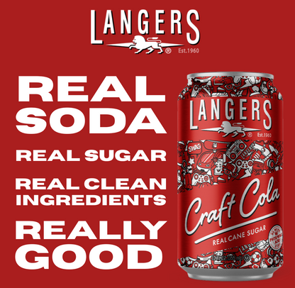 Langers Craft Cola made with Real Cane Sugar