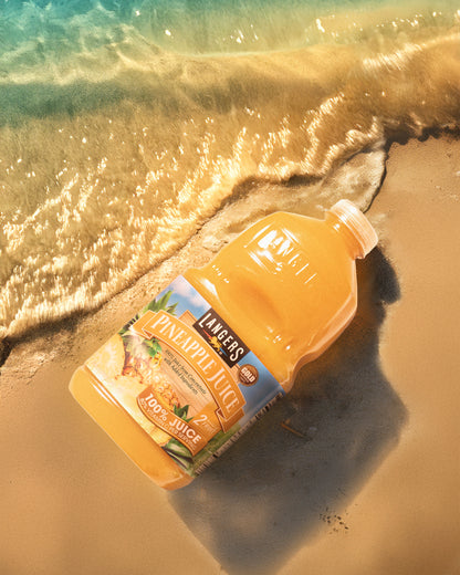 Natural 100% Pineapple Juice from the Langers Family made with Sweet Gold Tropical Pineapples