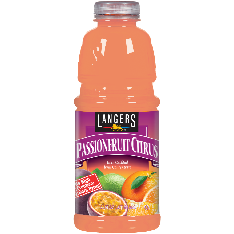 32oz Passionfruit Citrus Cocktail Langer Juice Company