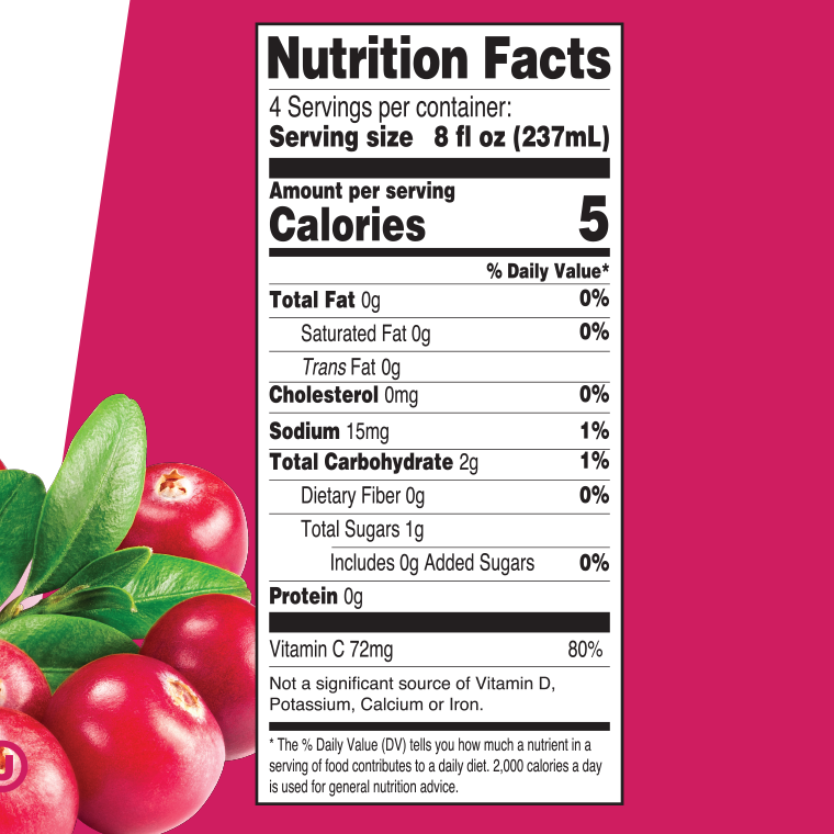32oz 5 Calories Cranberry