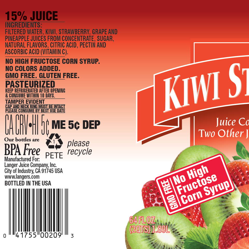 64oz Kiwi Strawberry Langer Juice Company