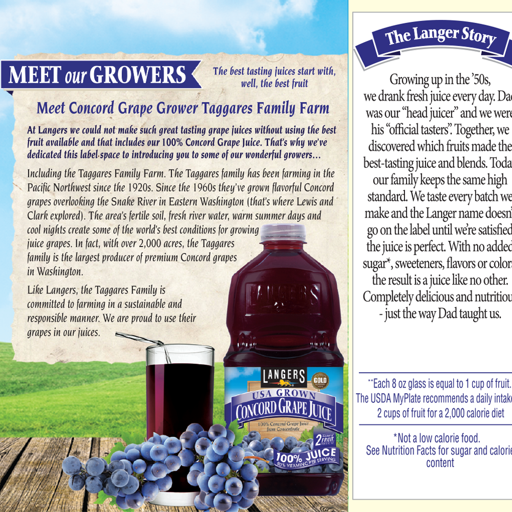 64oz 100% Concord Grape Juice – Langer Juice Company