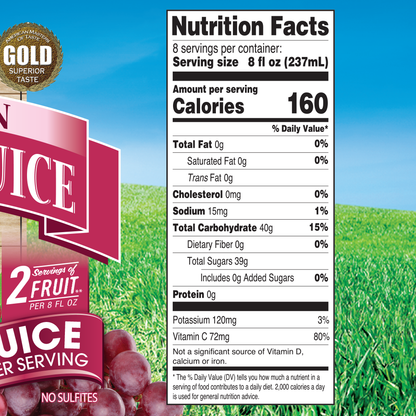 64oz 100% Red Grape Juice