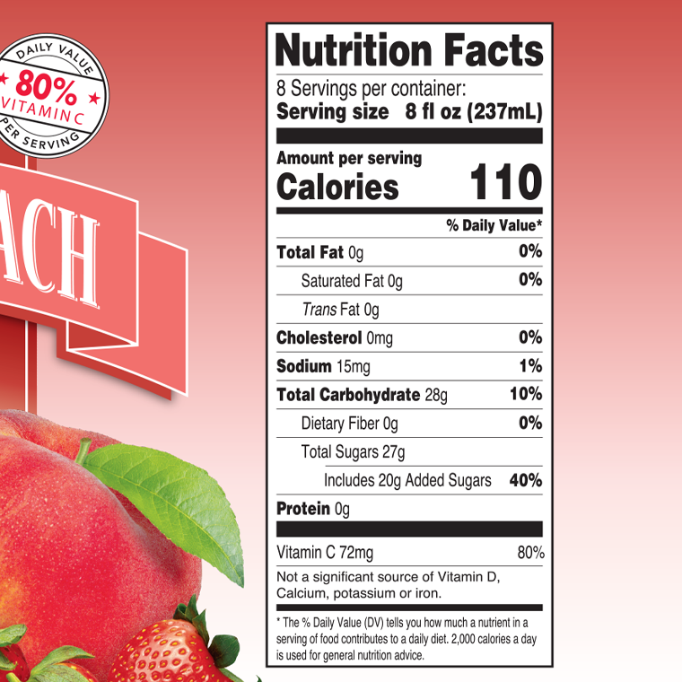 64oz Strawberry Peach