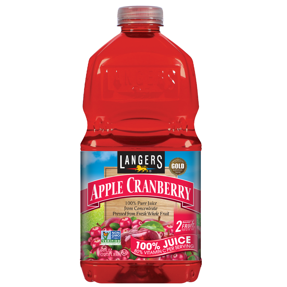 64oz 100% Apple Cranberry
