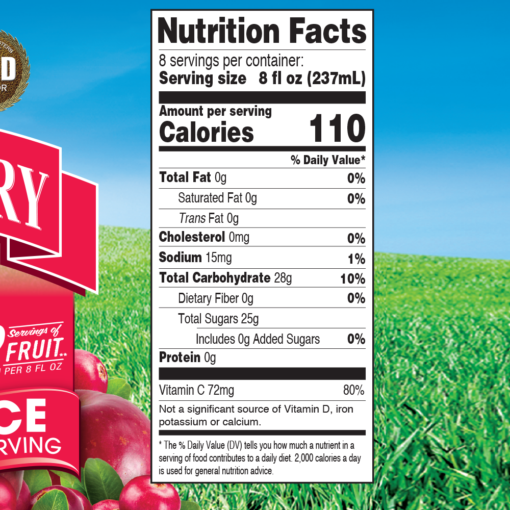 64oz 100% Apple Cranberry