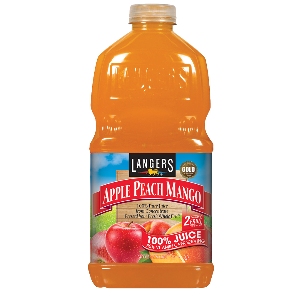 64oz 100% Apple Peach Mango