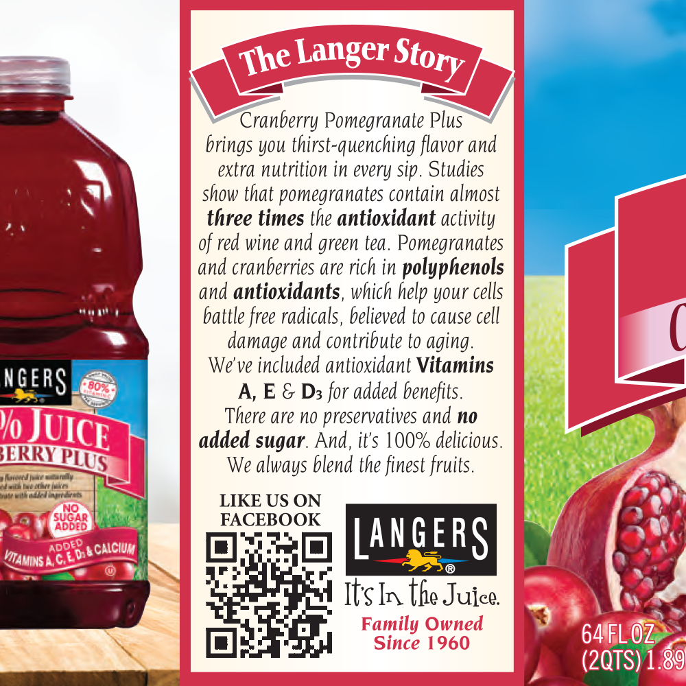 64oz Cranberry Pomegranate Plus