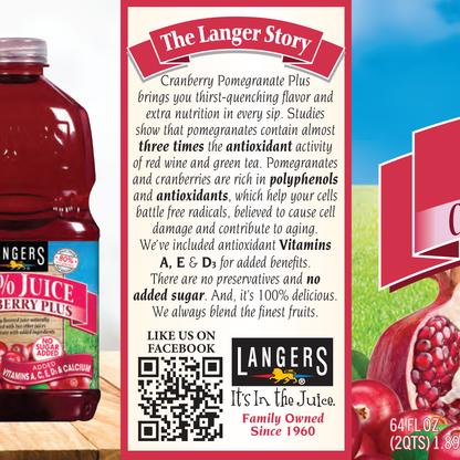 64oz Cranberry Pomegranate Plus