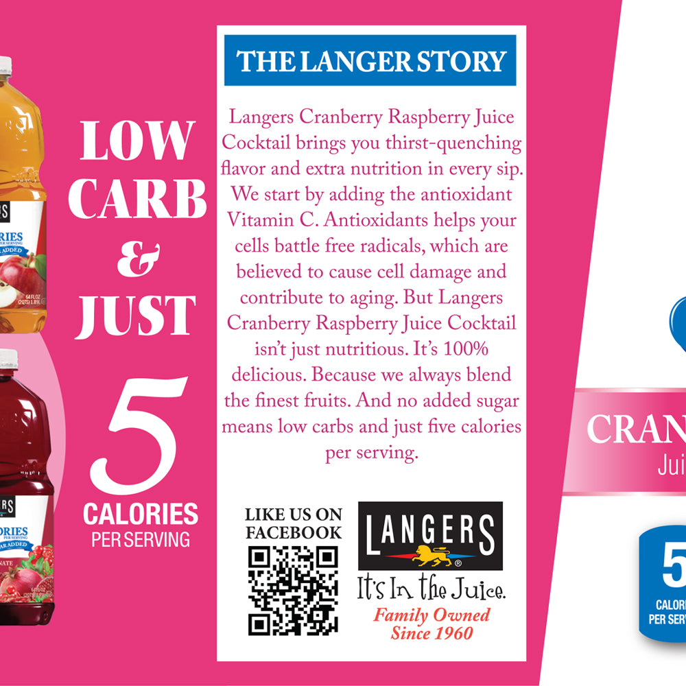 64oz 5 Calories Cranberry Raspberry