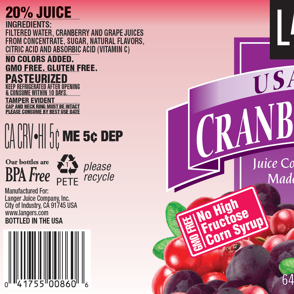 64oz Cranberry Grape – Langer Juice Company
