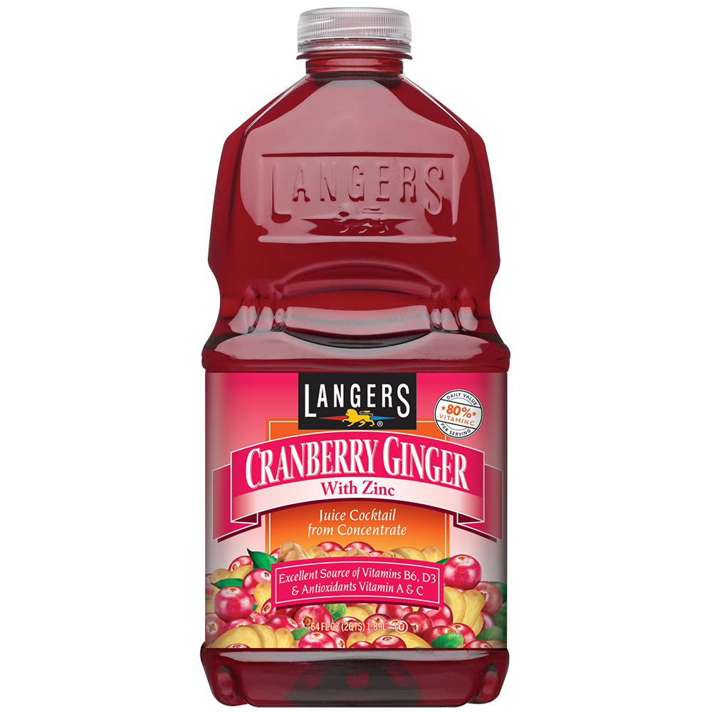 64oz Cranberry Ginger with Zinc