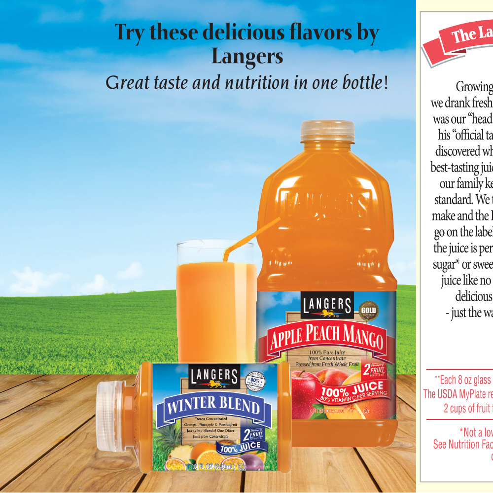 Langer Juice City Of Industry Ca 64oz 100% Ruby Red Grapefruit – Langer Juice Company
