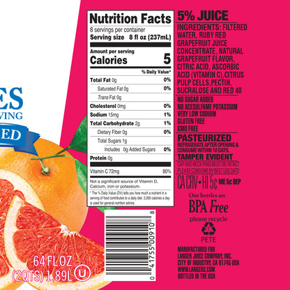 64oz 5 Calories Ruby Red