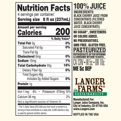 32oz Langer Farms All Black Cherry
