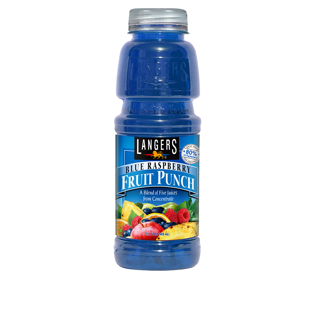12pk 15.2oz Blue Raspberry Fruit Punch – Langer Juice Company