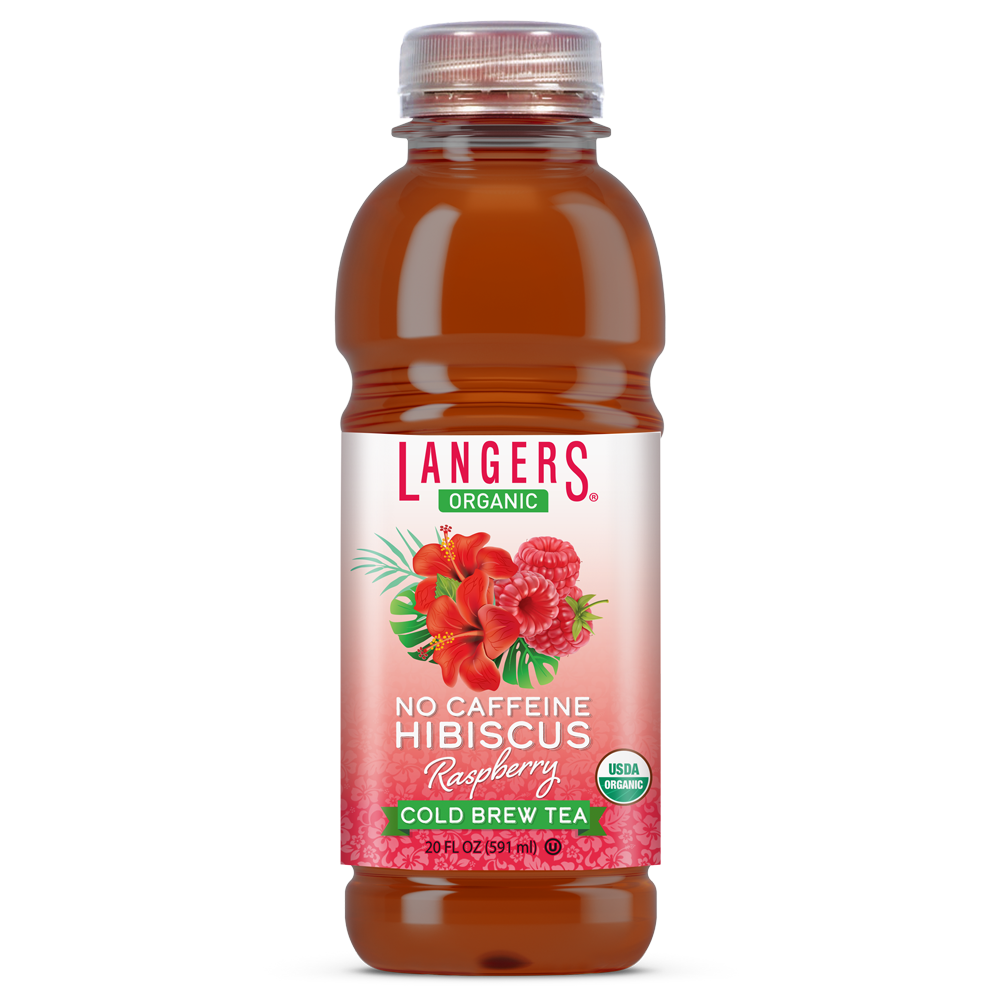 20oz Organic No Caffeine Hibiscus Tea Raspberry