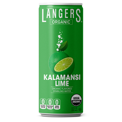 12oz Organic Flavored Sparkling Kalamansi Lime (8 pack)