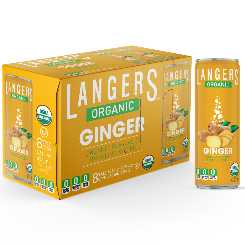 12oz Organic Flavored Sparkling Ginger